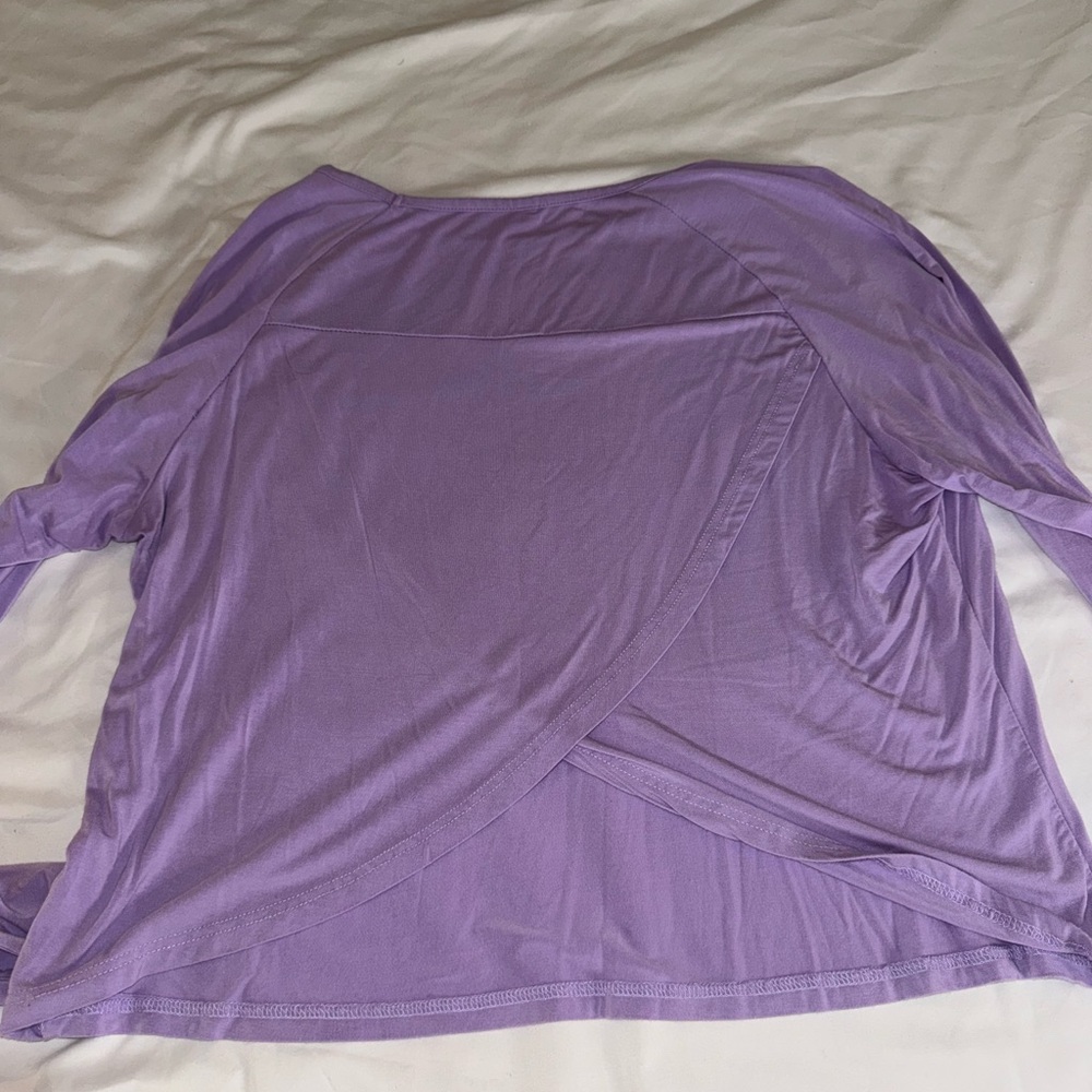 Purple Women's split back top